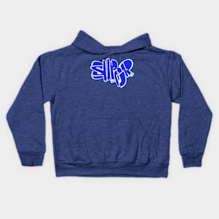 Super graffiti blue Kids Hoodie